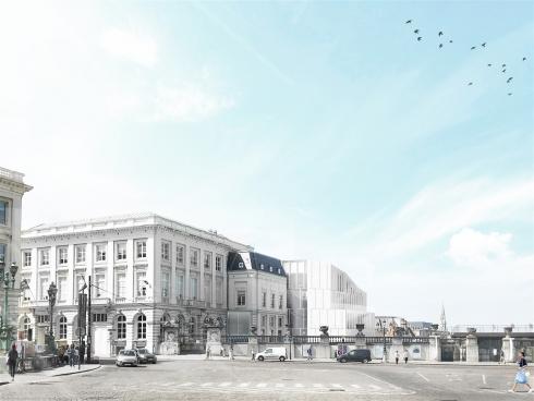 Simulatie van het toekomstige gebouw. © sau-msi.brussels