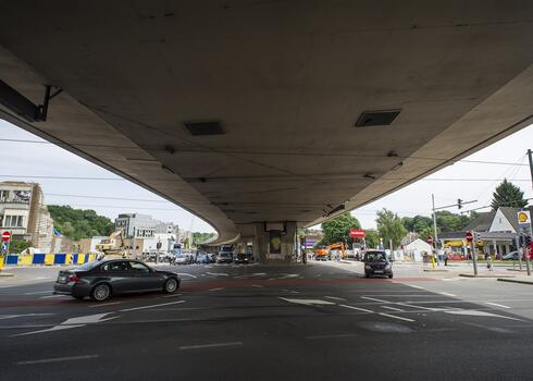 Het viaduct Herrmann-Debroux (SAU-MSI/Reporters)