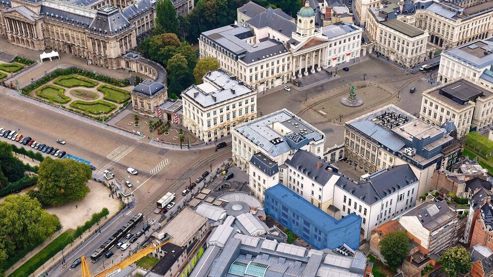 Het gebouw dat plaats zal maken voor Le Chat Cartoon Museum. © sau-msi.brussels (Simon Schmitt - www.globalview.be)