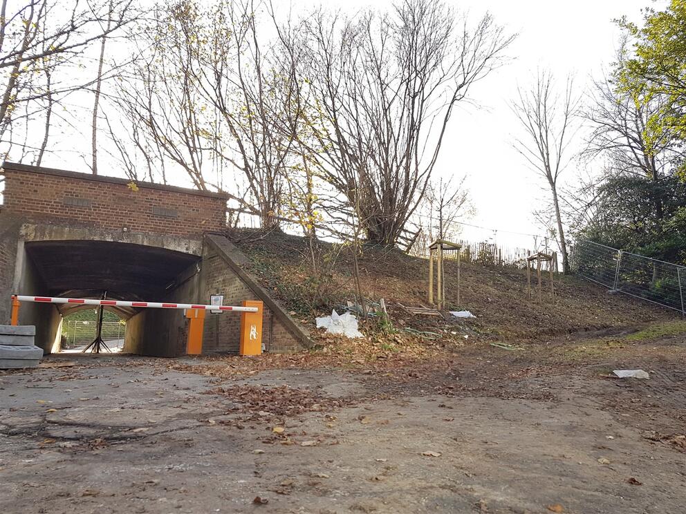 De tunnel onder de oude renbaan. © sau-msi.brussels (P.Sa.) De tunnel onder de oude renbaan. © sau-msi.brussels (P.Sa.)