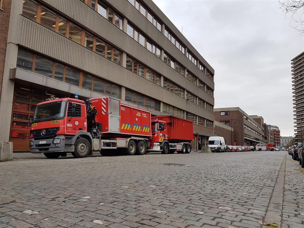 De DBDMH-kazerne in de Helihavenlaan. © sau-msi.brussels (P.Sa.)