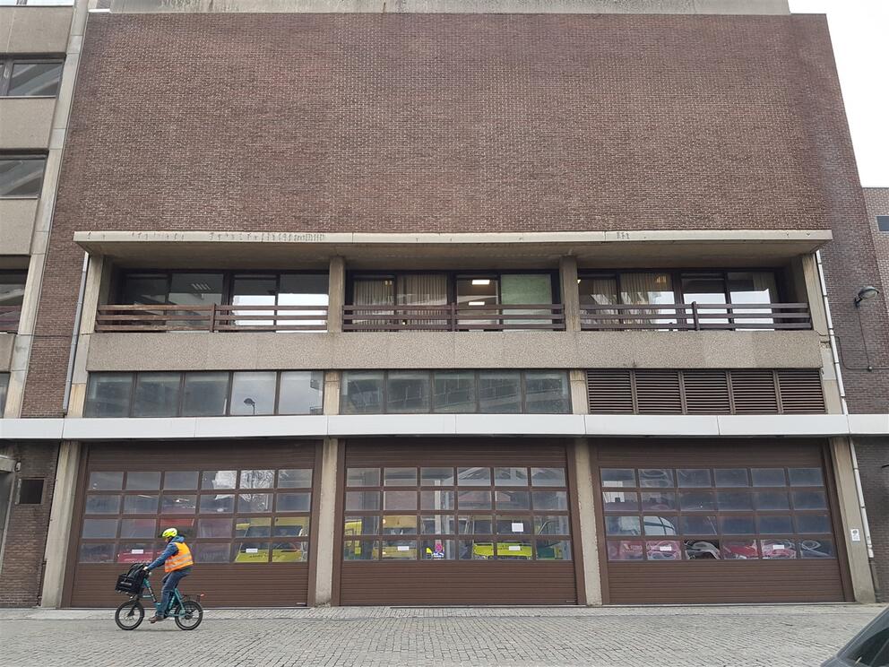 De ambulancegarage in de Helihavenlaan. © sau-msi.brussels (P.Sa.)