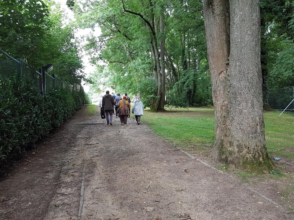 Eerste opening van het tijdelijk park Evenepoel voor de omwonenden in juni 2021. © sau-msi.brussels (P.Sa.)