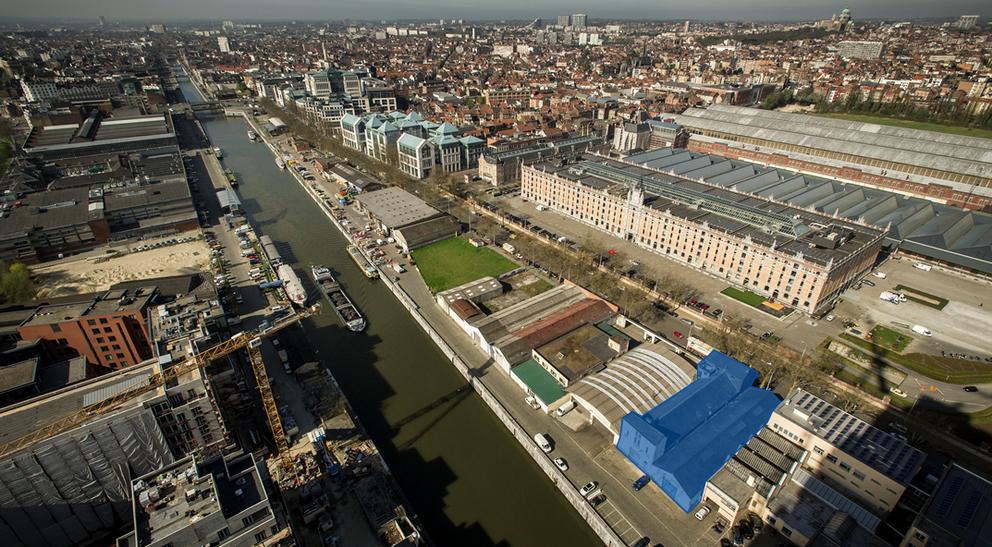 De site van het toekomstige geïntegreerd opvangcentrum voor zeer kwetsbare druggebruikers. © sau-msi.brussels (Reporters)