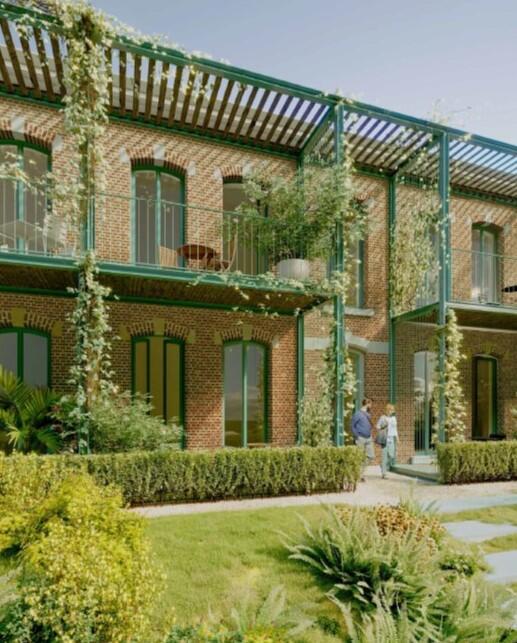  Een voorstelling van hoe het Clos des Mariés zal worden. © Atelier Kempe Thill – Kaderstudio