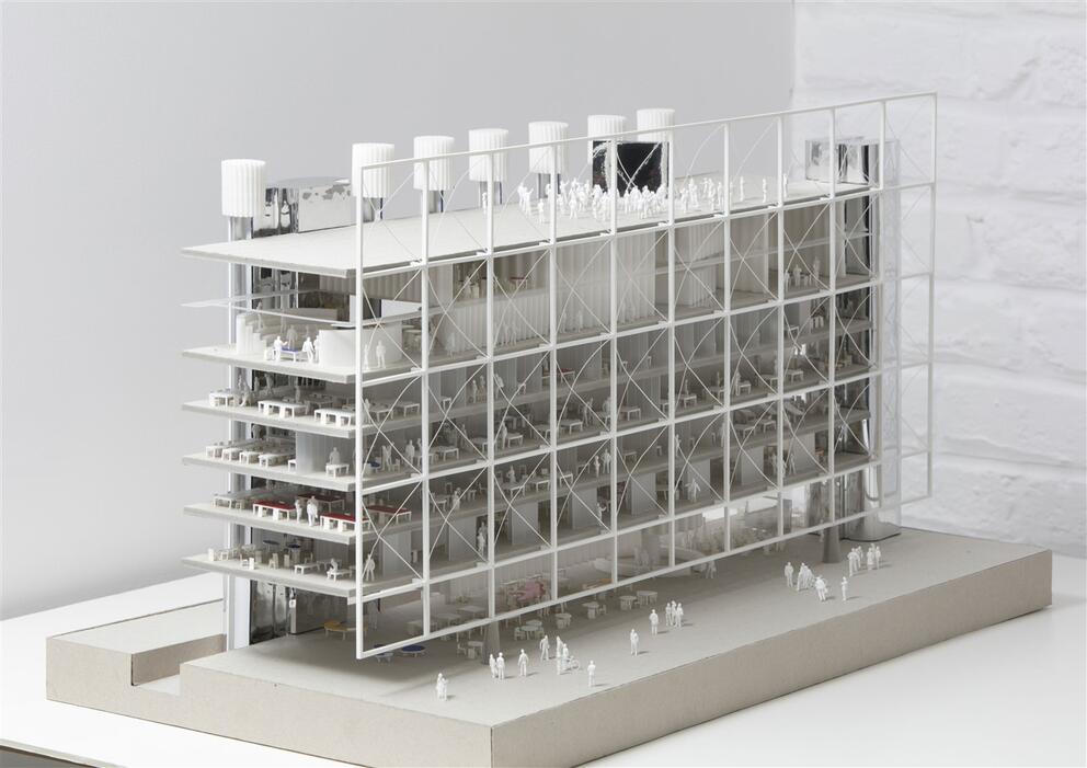  Frame, toekomstig mediacentrum van mediapark.brussels. 