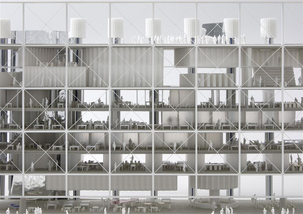  Frame, toekomstig mediacentrum van mediapark.brussels. 